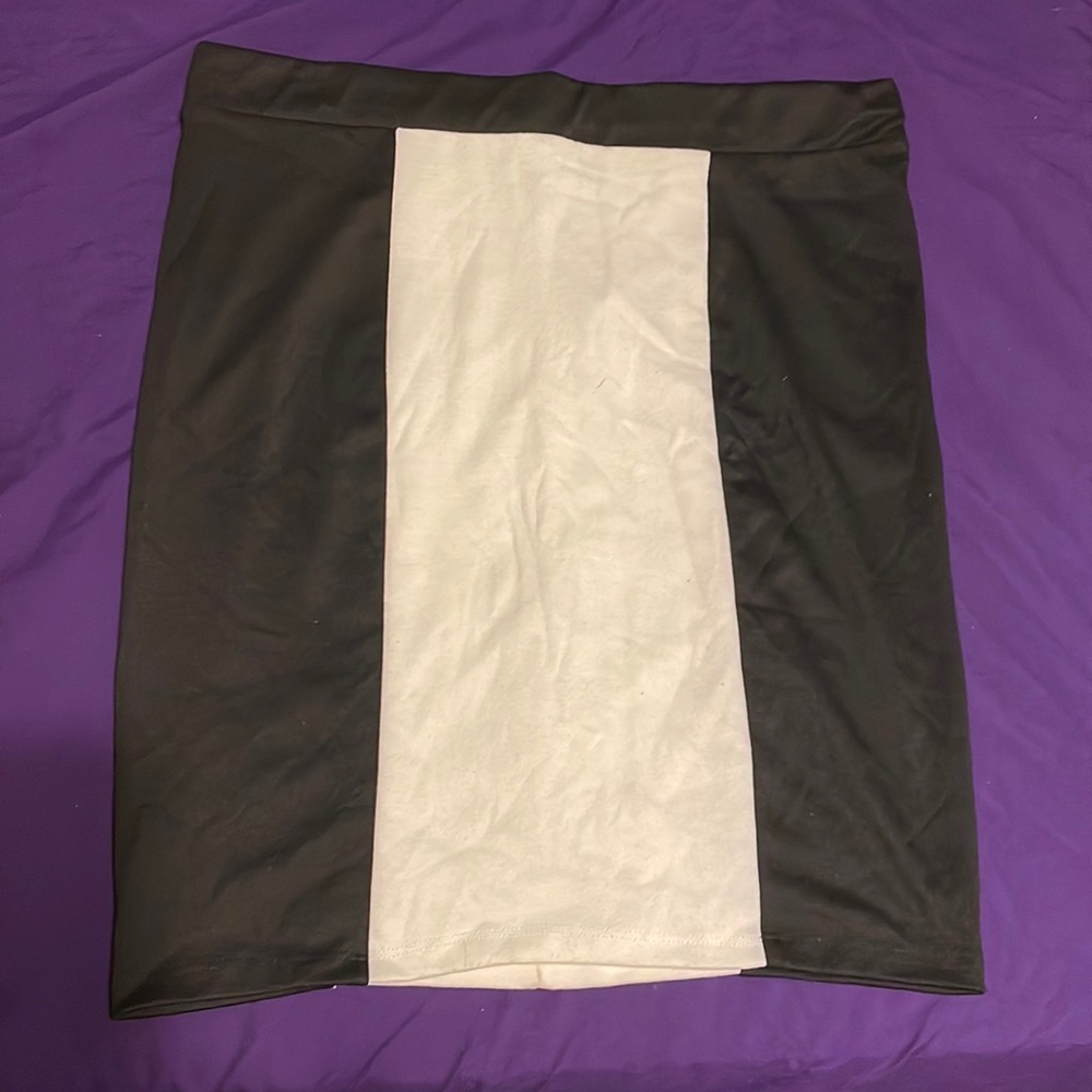 Curvy Color Block Pencil Skirt